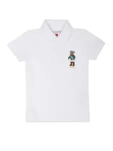 U.S. Polo Assn. Kids Boys Polo Collar Pure Cotton T-shirt