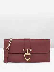Hidesign Women Leather Envelope Wallet with Sling Strap