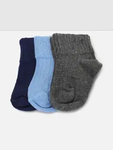 max Boys Pack Of 3 Ankle-Length Socks