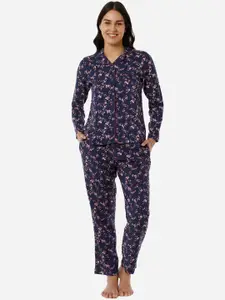 Amante Floral Printed Night Suit