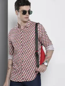The Indian Garage Co Men Slim Fit Opaque Printed Casual Shirt
