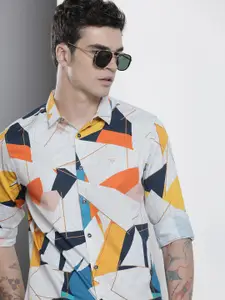The Indian Garage Co Men Slim Fit Opaque Printed Casual Shirt