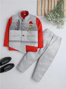BAESD Boys Shirt & Trousers With Waistcoat 3 Piece Party Suit