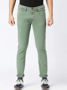 Pepe Jeans Men Tapered Fit Low-Rise Cotton Jeans