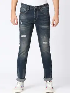 Pepe Jeans Men Mildly Distressed Mid Rise Heavy Fade Cotton Jeans