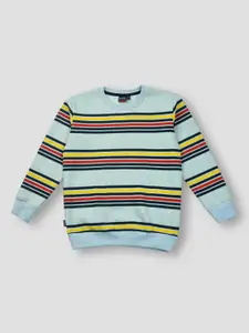 Gini and Jony Boys Striped Fleece Sweatshirt