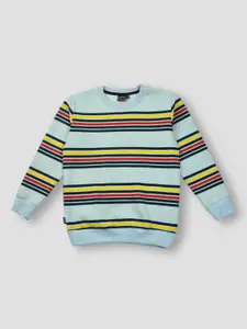Gini and Jony Infants Boys Striped Fleece Sweatshirt