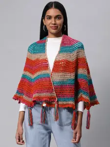 Magic Needles Colourblocked Crochet Shrug