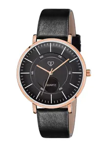 Walrus Women Black Brass Dial & Black Straps Analogue Watch
