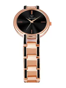 Walrus Dial & Rose Gold-Plated Stainless Steel Straps Analogue Watch WWTW-VCT-XXIV-021717