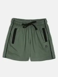 DIXCY SCOTT Boys Mid-Rise Knee Length Cotton Shorts
