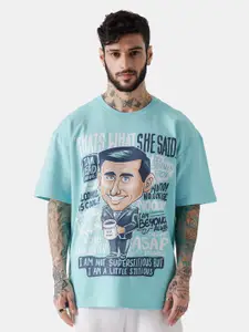 The Souled Store The Office: Michael Scott Print Pure Cotton Oversized T-shirt