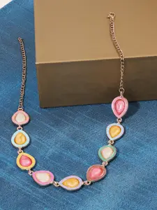 Zaveri Pearls Gold-Plated Choker Necklace