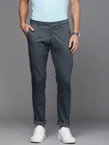Allen Solly Men Geometric Printed Slim Fit Trousers