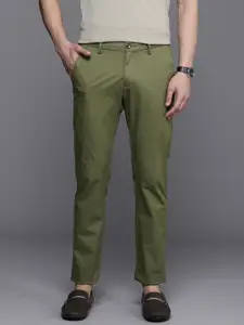Allen Solly Men Solid Slim Fit Chinos Trousers