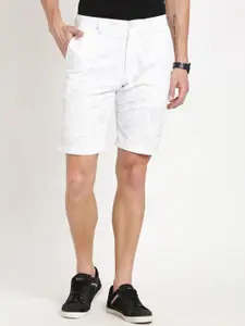 Indian Terrain Men Slim Fit Conversational Printed Pure Cotton Chino Shorts