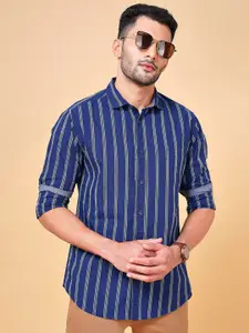 BYFORD by Pantaloons Vertical Striped Cotton Casual Shirt