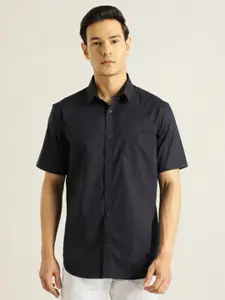 Indian Terrain Chiseled Slim Fit Opaque Pure Cotton Casual Shirt