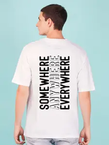 NUSYL Typography Printed Oversized T-shirt