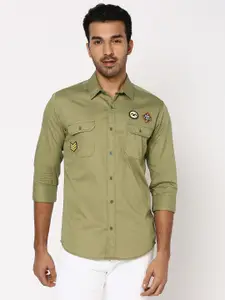 Mufti Slim Fit Opaque Casual Shirt