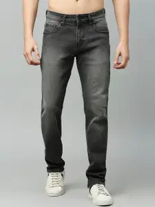 HERE&NOW Men Grey Smart Heavy Fade Clean Look Stretchable Jeans