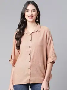 Cottinfab Extended Sleeves Shirt Style Top
