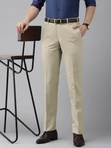 Park Avenue Men Mid-Rise Smart Trousers