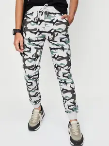 max Boys Camouflage Printed Cotton Joggers