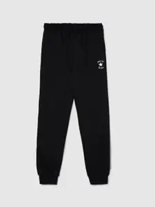 max Boys Solid Cotton Joggers