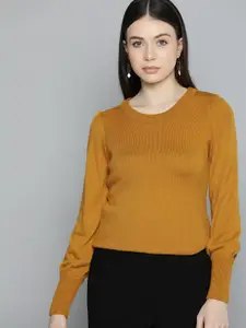 Chemistry Women Solid Acrylic Pullover