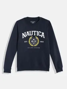 Nautica Boys Brand Logo Print Sweatshirt