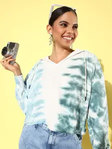 The Roadster Life Co. Pure Cotton Tie & Dyed Hooded Sweatshirt