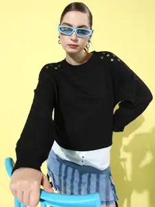 The Roadster Life Co. Long Sleeves Twofer Sweatshirt