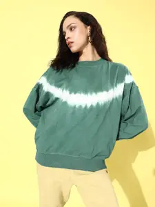 The Roadster Life Co. Tie & Dye Pure Cotton Sweatshirt