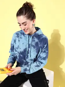 The Roadster Life Co. Pure Cotton Tie & Dye Hooded Sweatshirt