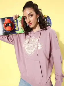 The Roadster Life Co. Graphic Printed Hooded Sweatshirt