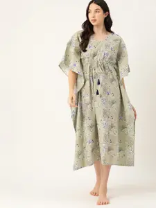 ETC Floral Printed Cotton Nightdress