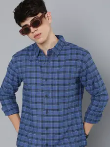 R.Code by The Roadster Life Co. R. Code by The Roadster Life Co. Classic Tartan Checked Casual Shirt