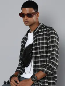 R.Code by The Roadster Life Co. R Code by The Roadster Life Co Men Tartan Checks Opaque Casual Shirt