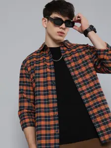 R.Code by The Roadster Life Co. Classic Tartan Checked Casual Shirt