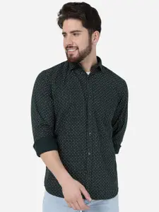 Greenfibre Micro Ditsy Printed Spread Collar Casual Shirt