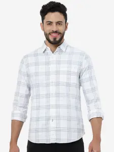 Greenfibre Checked Slim Fit Cotton Casual Shirt