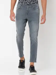 Mufti Men Slim Fit Mid-Rise Clean Look Light Fade Stretchable Jeans