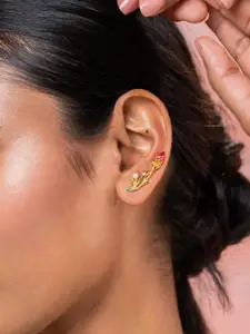 SHAYA Gold-Plated Contemporary Studs Earrings