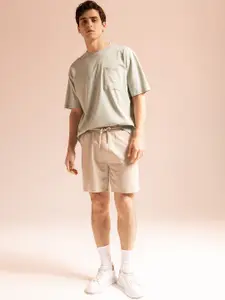 DeFacto Men Mid Rise Cotton Shorts