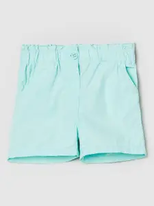 max Girls Mid Rise Pure Cotton Shorts