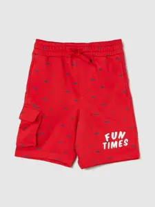 max Boys Printed Mid-Rise Pure Cotton Shorts