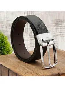 KAEZRI Men Textured Leather Reversible Formal Belt
