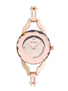 FLUID Women 3 Bracelets With Watch Gift Set FLWJ23 Set-10