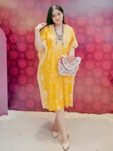 Lakshita Floral Printed Kaftan Ethnic Dress